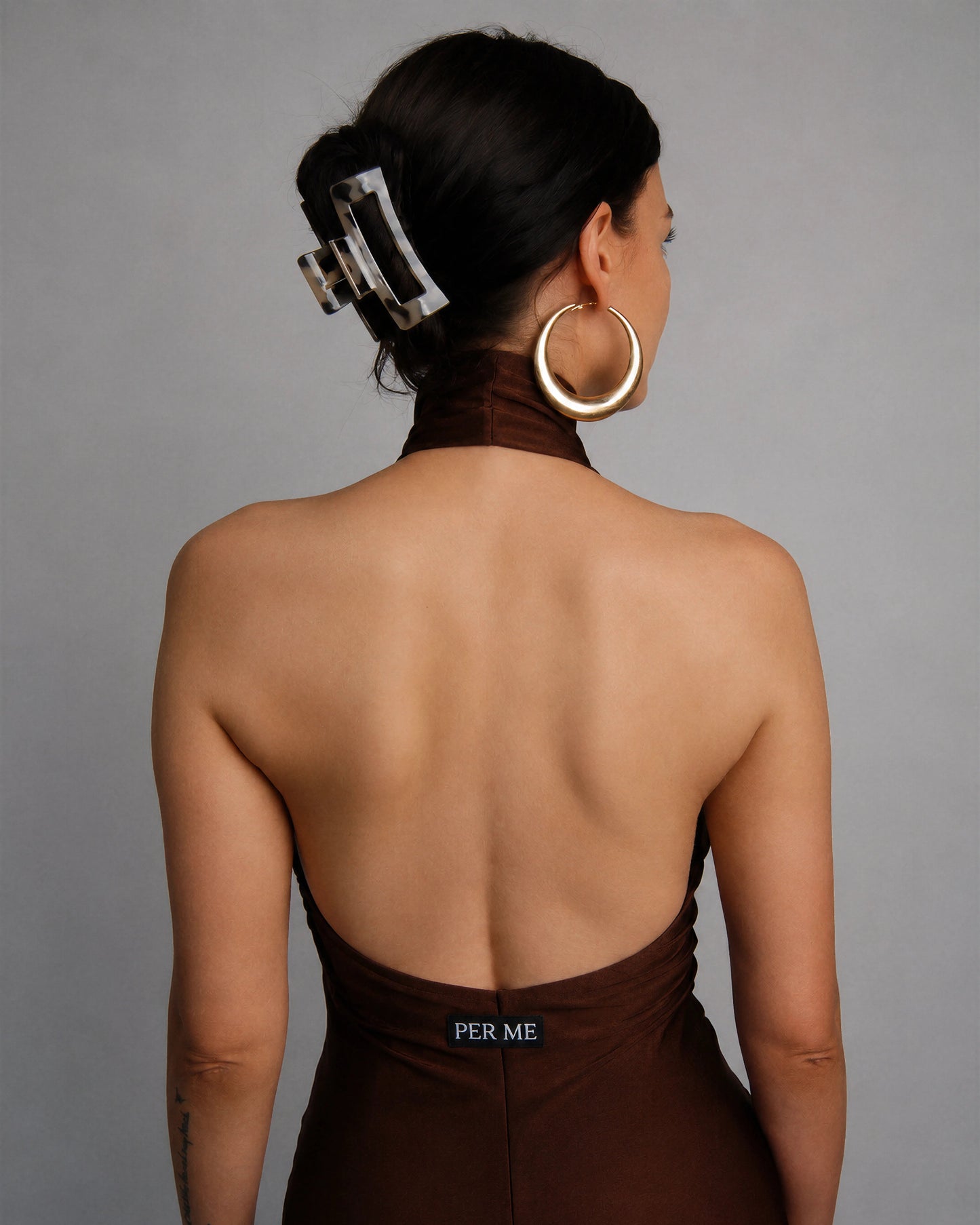 HALTER MONACO Chocolate Brown - kombinezon brązowy