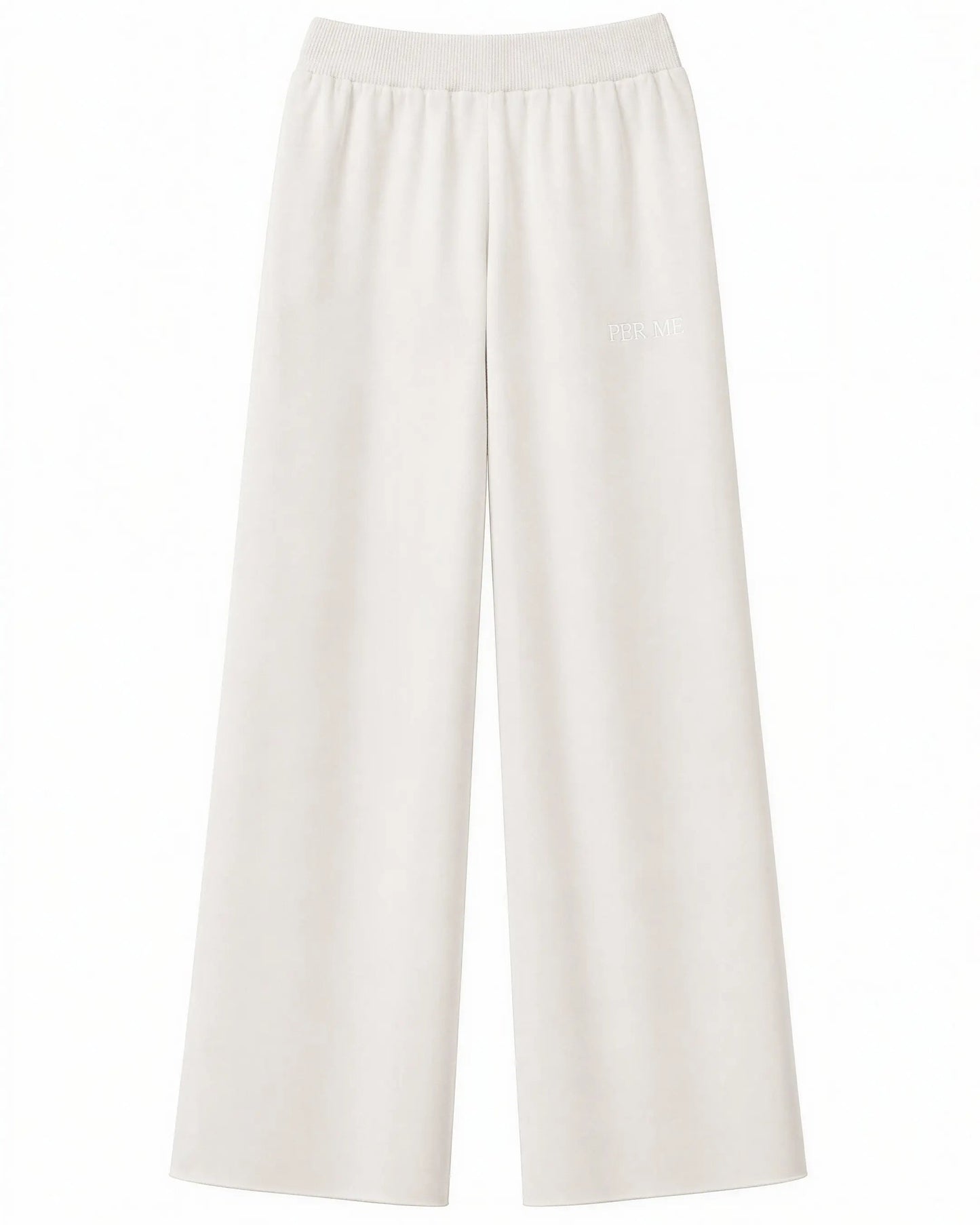 CELINE SET Cream White - zestaw dzianinowy biały
