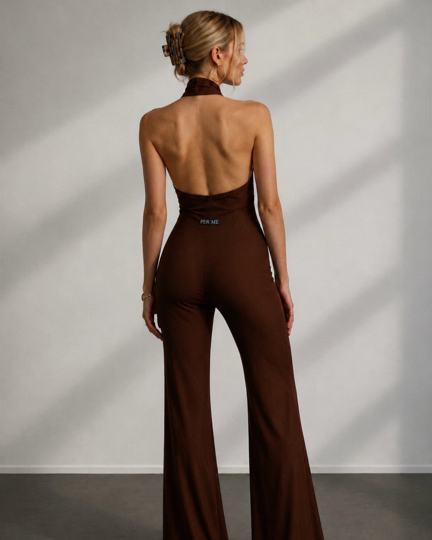 HALTER MONACO Chocolate Brown - kombinezon brązowy